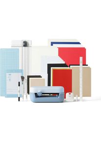 CRICUT, Schneideplotter + Transferpresse, Joy 2 + Essential-Bundle, Blau