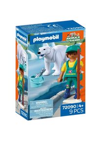 Playmobil 72090 Zoo: Eisb&auml;r und Pfleger (72090)