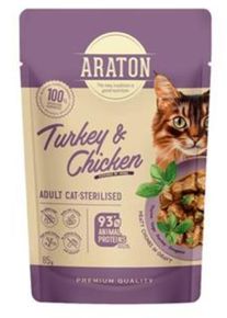 Araton Cat Sterilised Turkey / Chicken 85 g