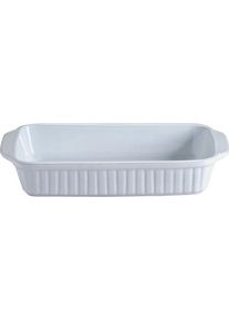 Mason Cash Collection Fine Stoneware Rectangular Roasting Baking and Serving Dish, Ceramic, White, 2, Auflaufform, Weiss