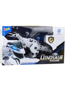 Lean Toys Batteriebetriebener Dinosaurier-Fl&uuml;gel-Roboter Bewegt Sich Lichter T&ouml;ne