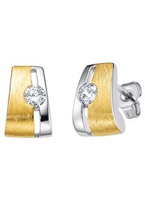 Damen Ohrstecker in bicolor ,Gr&ouml;&szlig;e 0, WITT, 100% Metall