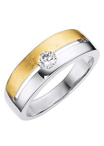 Damen Ring in bicolor ,Gr&ouml;&szlig;e 16, WITT, 100% Metall