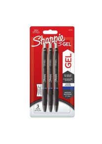 sharpie S-Gel Gelstifte | mittlere Spitze (0,7 mm) | Gelschreiber mit blauer Tinte | 3 St&uuml;ck