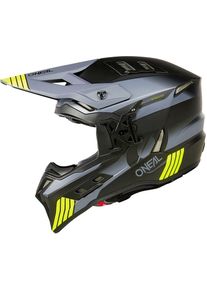O Neal ONeal EX-SRS Hitch, motocross helmet , color: Matt Black/Grey/Neon-Yellow , size: L