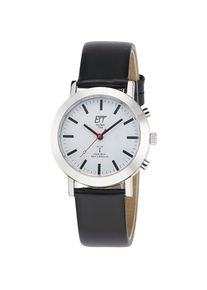 ETT Funkuhr &raquo;Station Watch&laquo; Armbanduhr, Damenuhr, Solar, Lederarmband