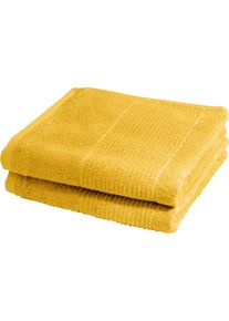 Duscht&uuml;cher Fleuresse "2828", gelb, B:70cm L:140cm, Frottier, Obermaterial: 100% Baumwolle, Handt&uuml;cher, Duscht&uuml;cher, Duschhandt&uuml;cher, Handt&uuml;cher, Walkfrottee, 100% Baumwolle