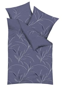 Bettw&auml;sche Kaeppel "Organic", blau, B/L: 155cm x 220cm, 1 Stk., 1 Stk., Mako-Satin, B/L: 80cm x 80cm, 2 Stk., Mako-Satin, Obermaterial: 100% Baumwolle, Bettw&auml;sche, Bettw&auml;sche