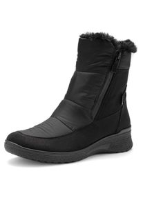 Winterstiefelette Ara "M&Uuml;NCHEN", Damen, Gr. 38, schwarz, Lederimitat, Textil, unifarben, Schuhe Winterstiefelette, Snowboots, Winterstiefel mit Gore-Tex und schuhweite H (sehr weit)