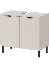 Waschbeckenunterschrank Germania "GW-Arcena", braun (kaschmir), B:60cm H:56cm T:34cm, Holzwerkstoff, Schr&auml;nke, Waschbeckenunterschrank, mit Siphonausschnitt