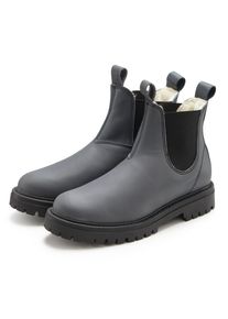 Stiefelette ELBSAND "Stiefel, Boots, Winterstiefel, Chelseaboots, Lederstiefelette", Damen, Gr. 39, grau (anthrazit), Obermaterial: 100% Rindsleder. Decksohle: 100% Textilmaterial. Futter: 50% Polyacryl, 50% Polyester. Laufsohle: 100% Synthetik, unifarben, Schuhe Stiefelette, Schlupfstiefel aus Leder im klassischen Chelsea-Look