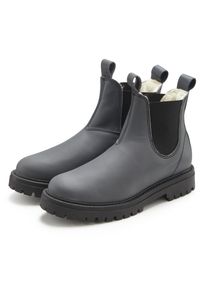 Stiefelette ELBSAND "Stiefel, Boots, Winterstiefel, Chelseaboots, Lederstiefelette", Damen, Gr. 41, grau (anthrazit), Obermaterial: 100% Rindsleder. Decksohle: 100% Textilmaterial. Futter: 50% Polyacryl, 50% Polyester. Laufsohle: 100% Synthetik, unifarben, Schuhe Stiefelette, Schlupfstiefel aus Leder im klassischen Chelsea-Look
