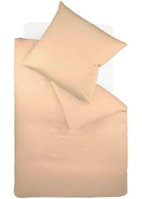 Bettw&auml;sche Fleuresse "Colours in 135x200, 155x220 oder 200x200 cm", beige (sand), B/L: 200cm x 200cm, 1 Stk., 2 Stk., Mako-Satin, B/L: 80cm x 80cm, 3 Stk., Mako-Satin, Obermaterial: 100% Baumwolle, Bettw&auml;sche, Bettw&auml;sche, Bettw&auml;sche aus 100% Baumwolle, uni, mit Rei&szlig;verschluss