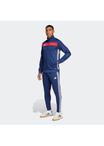Trainingsanzug adidas Performance "TIRO ES TS", Herren, Gr. S, blau (team navy blau, rot), Obermaterial: 100% Polyester, Sportanz&uuml;ge Trainingsanzug