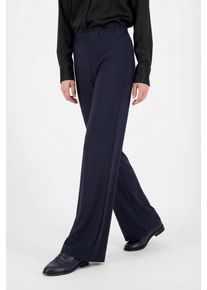 Schlupfhose Sportalm KITZB&Uuml;HEL, Damen, Gr. 44, N-Gr, blau (schwarz deep water), Web, Obermaterial: 75% Polyamid, 25% Elasthan, clean, unifarben, regular fit lang, Hosen Schlupfhose, mit gerader Beinform