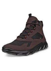 Schn&uuml;rboots Ecco "MX M", Herren, Gr. 47, schwarz (dunkelbraun, schwarz), Lederimitat, Textil, Schuhe Schn&uuml;rboots, Outdoorschuh, Wanderschuh, Winterboots mit GORE-TEX