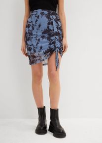 Minikjol i mesh - bl&aring; - storlek 48/50 (XL) - bonprix