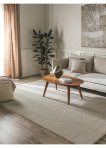 benuta nest Matto Tacoma Vaaleanharmaa 120x170 cm Vaaleanharmaa Geometrinen,Yksiv&auml;rinen