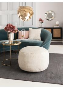 benuta pure Pouf Nova Kerma 55x55x30 cm Kerma Yksiv&auml;rinen