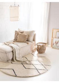 benuta pure Villamatto Berber Kerma &oslash; 100 cm py&ouml;re&auml; Kerma It&auml;mainen