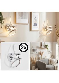 hofstein Lunor V&auml;gglampa, V&auml;ggspotlight LED Krom, 1-ljusk&auml;llor