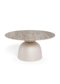 Mid.you Couchtisch, Grau, Metall, Stein, S&auml;ule, 42 cm, Wohnzimmer, Wohnzimmertische, Couchtische, Couchtische Keramik