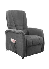 Livetastic , Dunkelgrau , Textil , 77x107x88 cm , Stoffauswahl, Relaxfunktion , Wohnzimmer, Sessel, Fernsehsessel