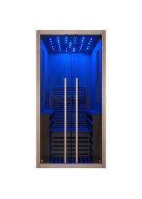 Sanotechnik , Naturfarben , Holz , 100x195x130 cm , Wellness, Infrarotkabinen