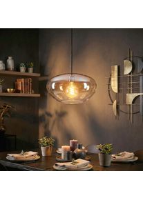 hofstein Mertola Pendellampa, Pendelbelysning Amber, Klart, 1-ljusk&auml;llor