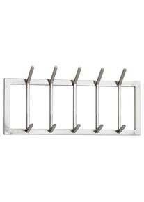 Mid.you , Silberfarben , Metall , 65x30x10 cm , Garderobe, Wandhaken & Paneele, Wandgarderobe
