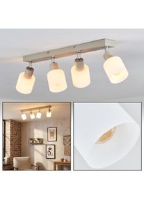 hofstein Fonik Taklampa Krom, Sandf&auml;rgad, 4-ljusk&auml;llor