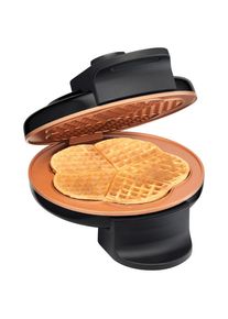 Trisa Electronics , Schwarz , Metall , 19x26x12 cm , RoHS , K&uuml;che, K&uuml;chenelektroger&auml;te, Elektrische K&uuml;chenhelfer, Waffeleisen