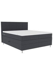 M&Ouml;BELIX M&ouml;belix , Anthrazit , Textil , H3 , 140x200 cm , Topper durchgehend, in verschiedenen Gr&ouml;&szlig;en erh&auml;ltlich, Matratze geteilt , Schlafzimmer, Betten, Boxspringbetten