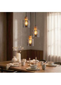 hofstein Mador Pendellampa, Pendelbelysning, Pendellampa Cluster Naturf&auml;rger, Svart, 3-ljusk&auml;llor