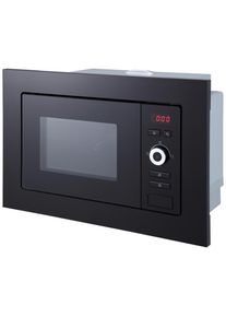 respekta , Schwarz , Metall, Kunststoff, Glas , 59.5x38.8x34.4 cm , Digitaldisplay, Garraumbeleuchtung, Grillfunktion, automatische Auftaufunktion, digitaler Timer, Kindersicherung ,