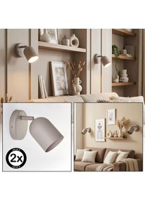 hofstein Horen V&auml;gglampa, V&auml;ggspotlight Sandf&auml;rgad, 1-ljusk&auml;llor