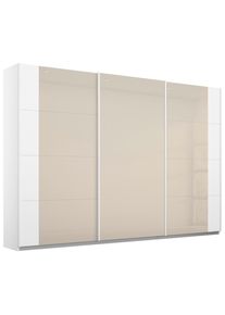 Rauch M&ouml;bel , Wei&szlig;, Champagner , Glas, Holzwerkstoff , 2 F&auml;cher , 271x210x62 cm , Blauer Engel, Goldenes M, Made in Germany , Schlafzimmer, Kleiderschr&auml;nke, Schwebet&uuml;renschr&auml;nke