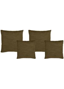 Livetastic , Gr&uuml;n , Textil , F&uuml;llung: Silikon, Schaumstoffflocken,Silikon, Schaumstoffflocken , 42x53 cm , Made in EU , Heimtextilien, Wohntextilien, Kissen, Zierkissen