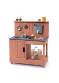 Muddy Buddy , Altrosa , Holz , 40x90x80 cm , Fsc, EN 71, Europ&auml;ischer Sicherheitsstandard , mit Holzschutz vorbehandelt , Spielwaren, Spielzeug, Kinderk&uuml;chen & Werkb&auml;nke