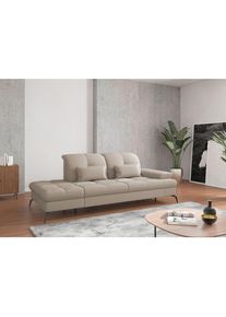 Sit & More Sit & More , Taupe , Textil , 231x90x122 cm , Goldenes M, Oeko-Tex&reg; Standard 100, Made in Europe, DGM-Klimapakt , R&uuml;cken echt, Armteil rechts , Wohnzimmer, Sofas & Couches, Relaxliegen & R&eacute;cami&egrave;ren