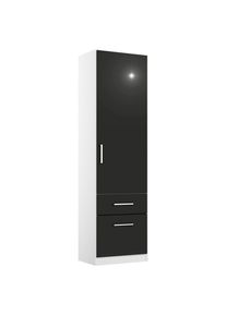 Rauch M&ouml;bel , Grau, Wei&szlig; , Holzwerkstoff , 2 Schublade(n) Schubladen , 47x197x54 cm , Blauer Engel, Made in Germany , Schlafzimmer, Kleiderschr&auml;nke, Dreht&uuml;renschr&auml;nke