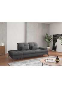 Sit & More Sit & More , Dunkelgrau , Textil , 231x90x122 cm , Goldenes M, Oeko-Tex&reg; Standard 100, Made in Europe, DGM-Klimapakt , R&uuml;cken echt, Armteil rechts , Wohnzimmer, Sofas & Couches, Relaxliegen & R&eacute;cami&egrave;ren