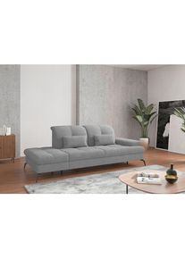 Sit & More Sit & More , Grau , Textil , 231x90x122 cm , Goldenes M, Oeko-Tex&reg; Standard 100, Made in Europe, DGM-Klimapakt , R&uuml;cken echt, Armteil rechts , Wohnzimmer, Sofas & Couches, Relaxliegen & R&eacute;cami&egrave;ren