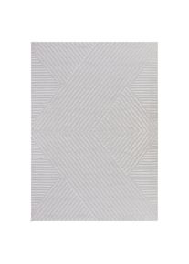 Ayyildiz , Silberfarben , Textil , Struktur , rechteckig , 140x200 cm , Oeko-Tex&reg; Standard 100 , pflegeleicht , Teppiche & B&ouml;den, Teppiche, Webteppiche