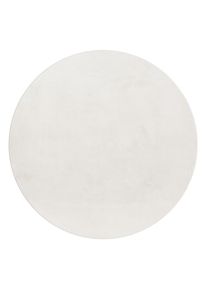 Ayyildiz , Creme , Textil , Uni , rund , Oeko-Tex&reg; Standard 100 , pflegeleicht , Teppiche & B&ouml;den, Teppiche, Hochflorteppiche, Hochflorteppiche rund