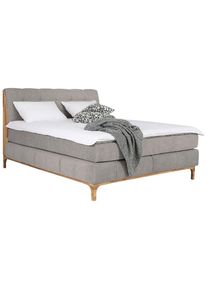 Mid.you , Sandfarben , Holz, Textil, Holzwerkstoff , Buche, Eiche,Buche, Eiche , massiv, teilmassiv,massiv, teilmassiv , H2 , 7-Zonen , 160x200 cm , FSC , gepolstertes Kopfteil, Federkernmatratze, Stoffauswahl, Topper durchgehend, in verschiedenen Gr&ouml;&szlig;en erh&auml;ltlich, Partnermatratze mit durchgehendem Bezug, Matratze in verschiedenen H&auml;rtegraden erh&auml;ltlich, sichtbare Massivholzteile, H&auml;rtegradauswah