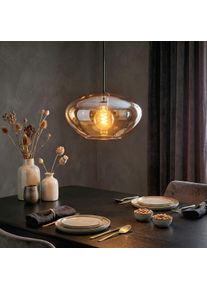 hofstein Mertola Pendellampa, Pendelbelysning Amber, 1-ljusk&auml;llor