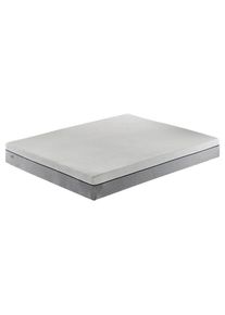 Yatas , Grau, Wei&szlig; , Textil , F&uuml;llung: Polyester , rechteckig , 90x200 cm , Bezug abnehmbar/waschbar, f&uuml;r Hausstauballergiker geeignet, atmungsaktiv, aktive Schulterzone, antibakteriell, alternative Gr&ouml;&szlig;en erh&auml;ltlich ,