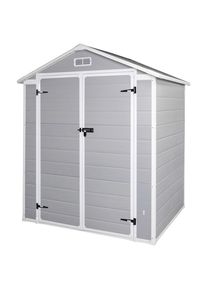 Homezone , Grau , Metall, Kunststoff , 183x220x103 cm , Freizeit im Garten, Gartenbauten, Gartenh&auml;user