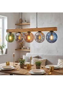 hofstein Gastor Pendellampa, kullampa, Pendelbelysning Naturf&auml;rger, Svart, 5-ljusk&auml;llor